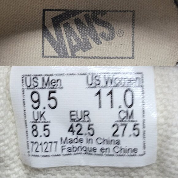 Vans Blue White Suede Checkered Old Skool Sneakers Sz 9.5‎ Mens 11 Womens Skater - Picture 3 of 13